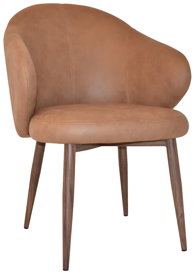 EZ ARM CHAIR HUGO METAL LIGHT WALNUT
