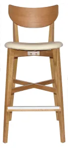 EZ Rialto Light Oak Stained Solid Timber Framed Barstool thumbnail 8