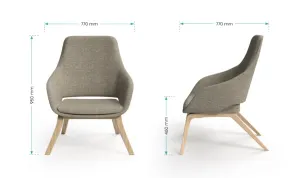 OL Elaro Fabric Upholstered Breakout Chair thumbnail 4