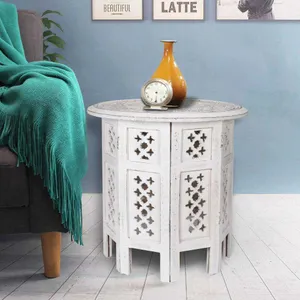 VI Round Solid Timber 8 Octagone Leg Side Table thumbnail 7