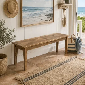 MF Parquetry Recycled Elm Timber Dining Bench thumbnail 5