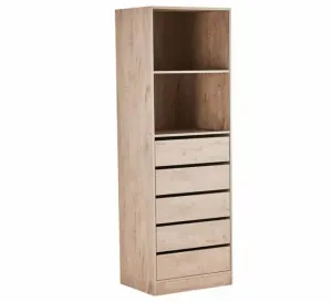 HE Bronte 5 Drawer Wardrobe with a Shelf thumbnail 1