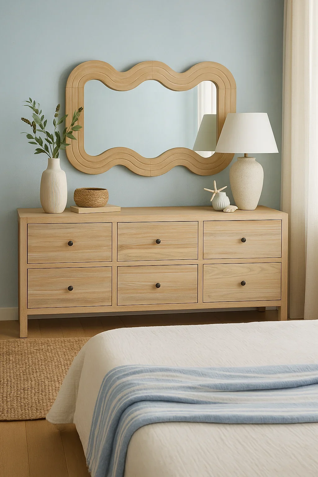 CR Sonoma Solid Timber 6 Drawer Buffet