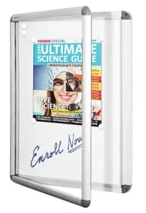 VC NEO Hinged Door Magnetic Whiteboard Notice Case thumbnail 2