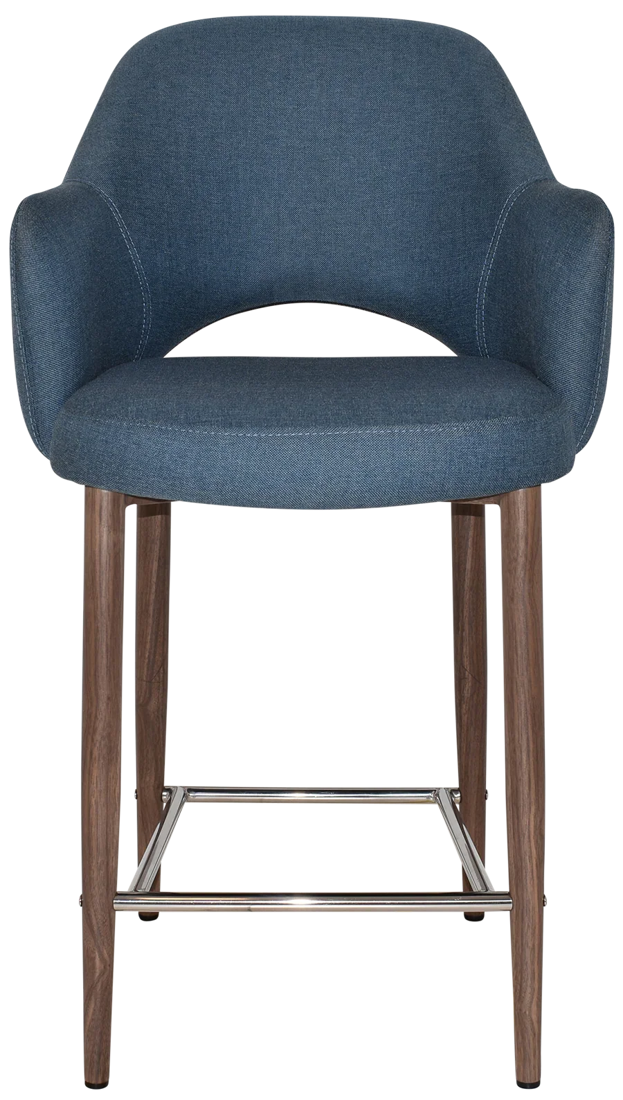 EZ STOOL ALBURY ARM 650 METAL LIGHT WALNUT