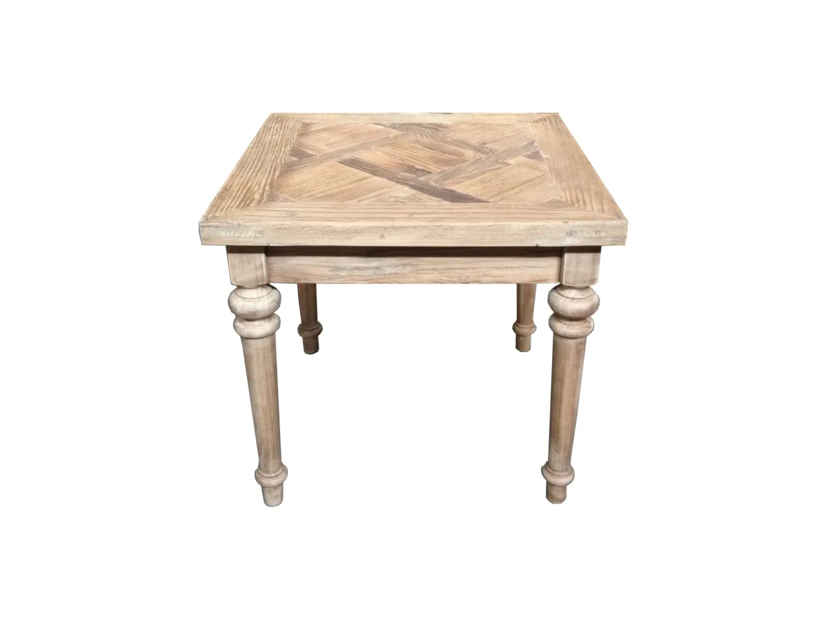 MF Morocco Recycled Elm Timber Colonial Style Lamp Table