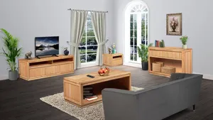 VI Highland Timber Framed 3 Drawer TV Unit thumbnail 5