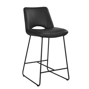 VI Miles PU Leather Upholstered Metal Base Bar Stool thumbnail 1