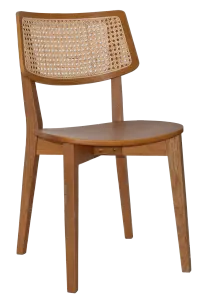 EZ Phoenix Solid Timber Framed Rattan Back Hospitality Dining Chair thumbnail 11