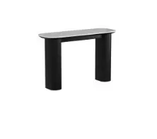 BT Melba Hall Table with Table Mablel Top - Natural or Black thumbnail 1