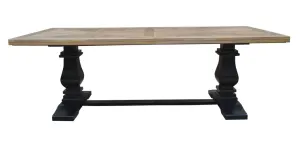 VI Velino Solid Timber Bluster Leg Dining Table thumbnail 1