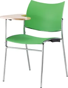 GP Element 4 legs Fabric Upholstered Plastic Chair with Tablet thumbnail 1