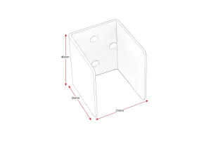 RL Rapid Wall Starter Bracket for Rapid Screens thumbnail 2