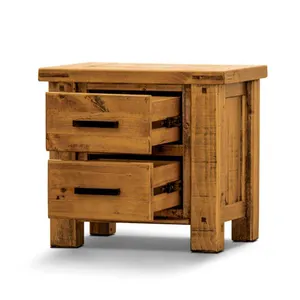 VI Outback Solid Timber 2 Drawer Bedside Table thumbnail 4