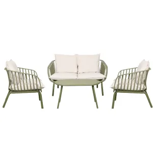 BT Villa UV Stabilized 4 Piece Outdoor Lounge Set thumbnail 1