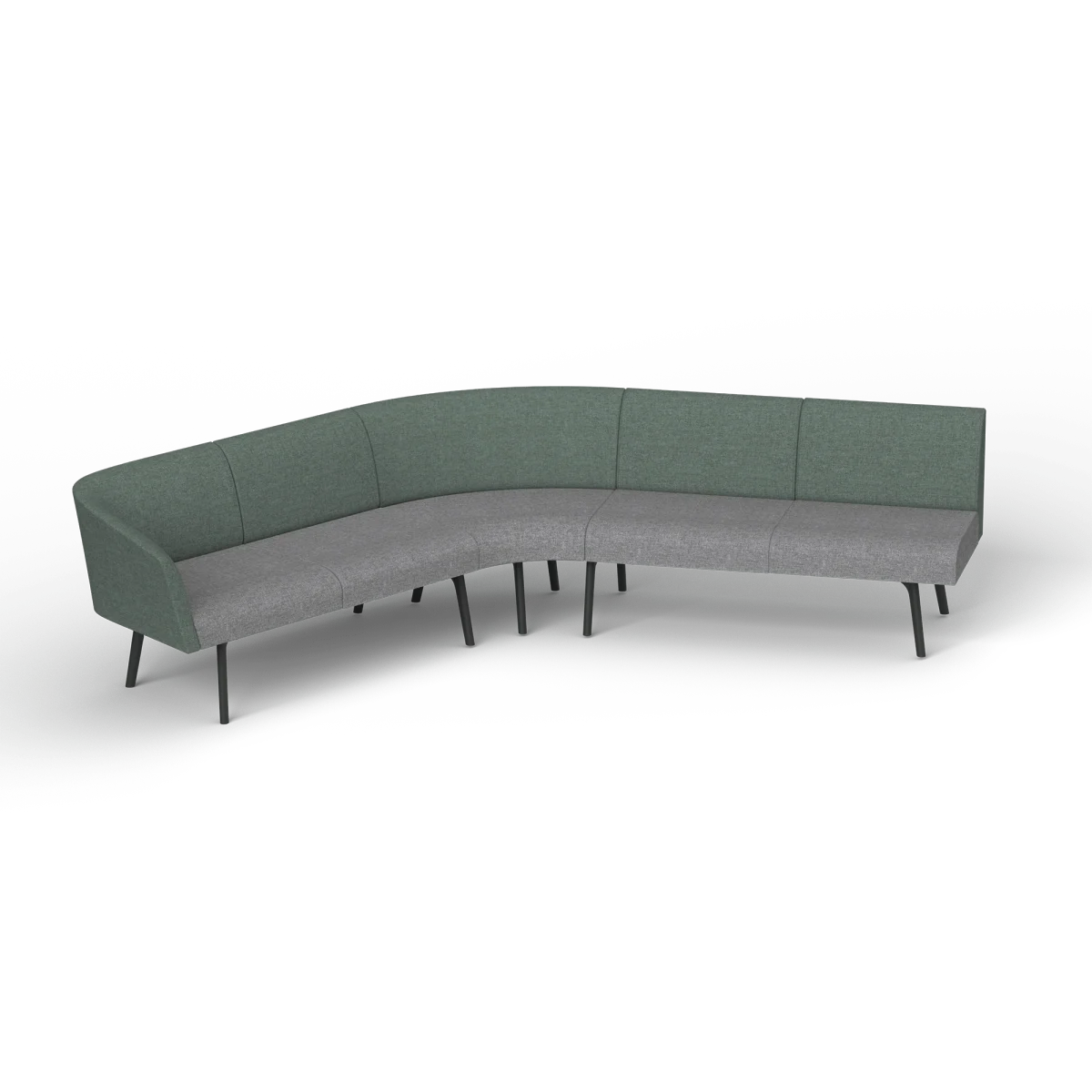 OL Willow Fabric Upholstered Reception Area Corner Sofa