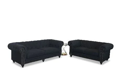 BT Chesterfield Fabric Upholstered 2 Seater Sofa