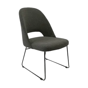 FL Orleans Upholstered Aluminium Sled Base Hospitality Dining Chair thumbnail 4