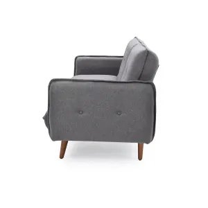 HE Sahara Fabric Upholstered Timber Leg 3 Seater Sofa Bed thumbnail 2