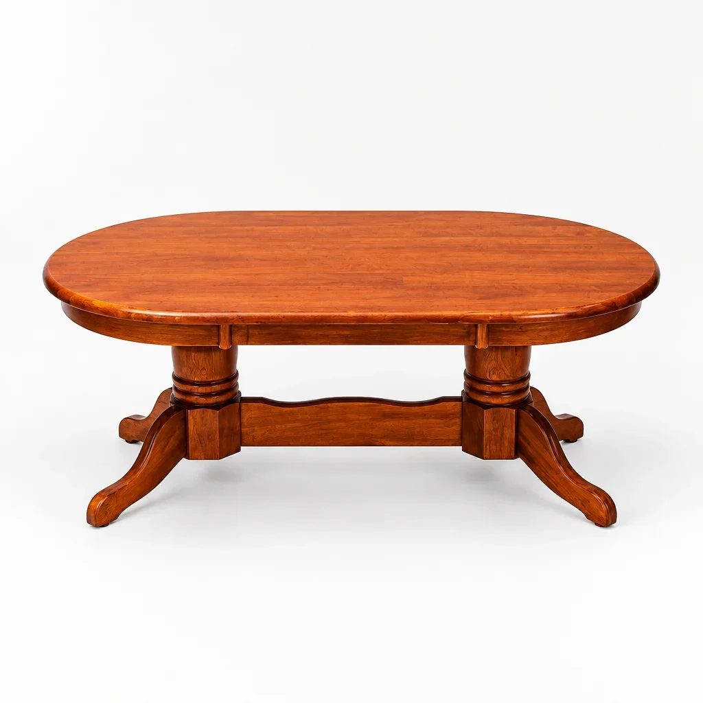 MA Jaguar Timber Pedestal Base Coffee Table