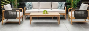 VI Elliston Solid Timber 2 Seater Outdoor Lounge with Cushion thumbnail 2