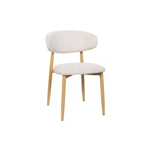 VI Louis Fabric Upholstered Metal Leg Dining Chair thumbnail 7