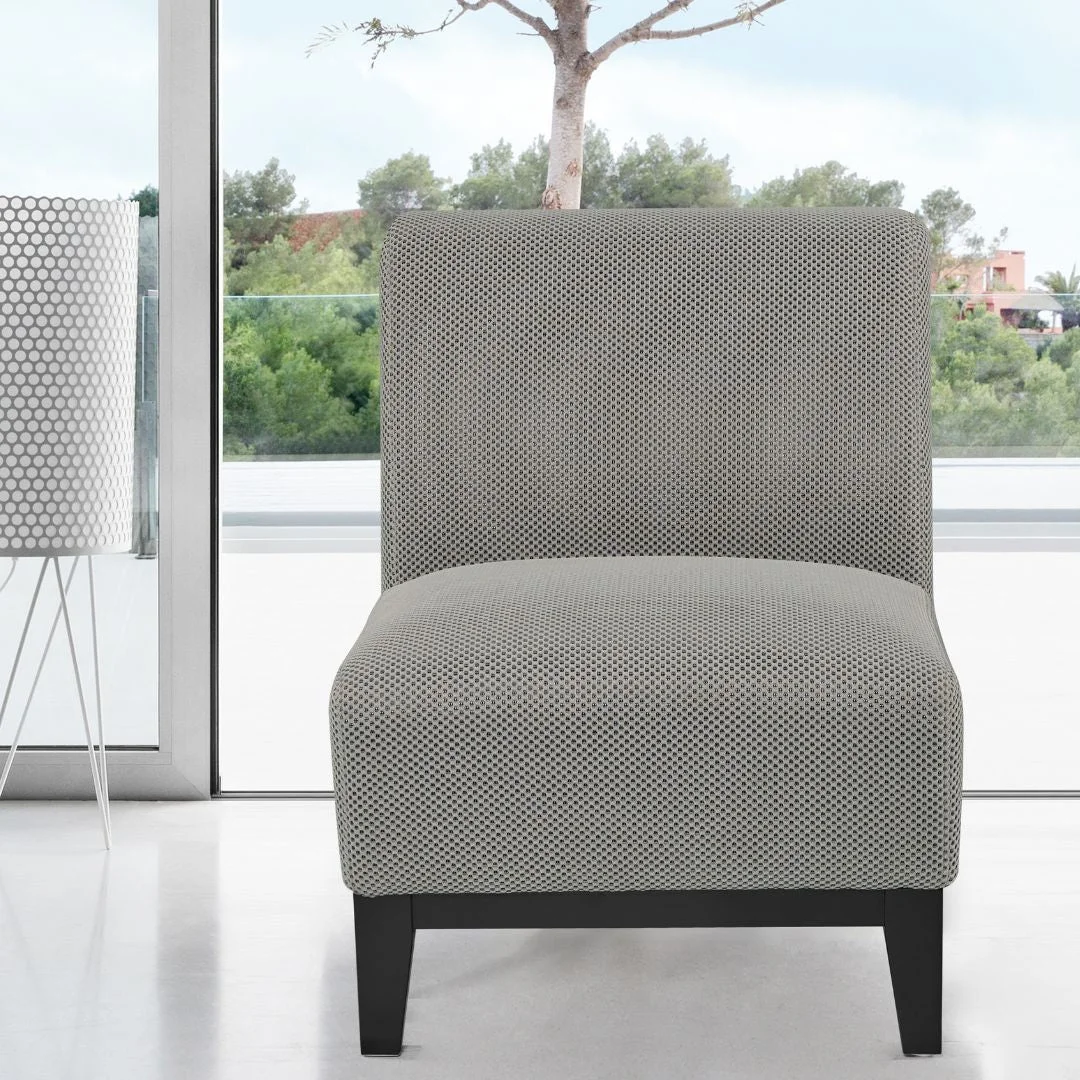 BT Ace Chair Grey, Red and Yellow Textured Fabric Upholstery