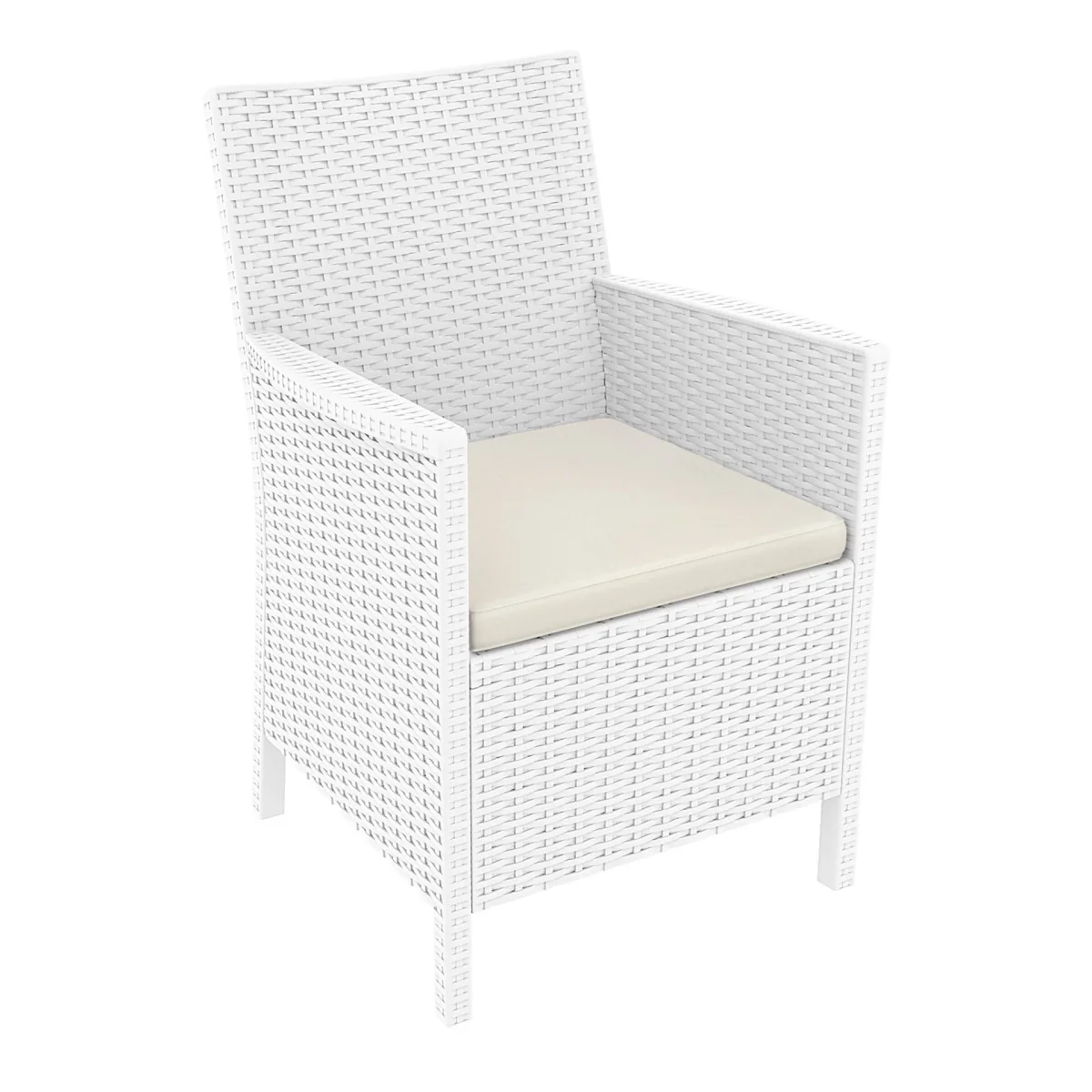 FL 9 Piece Vegas Outdoor Extendable Dining Table Setting with California Armchair thumbnail 4