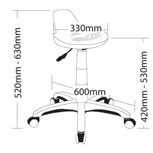 ST State Industrial Stool thumbnail 2