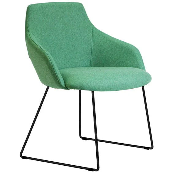 ST Gold Sled Base Fully Upholstered Breakout Chair