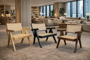 MF Pier Timber Framed with Natural Rattan Lounge Chair thumbnail 5