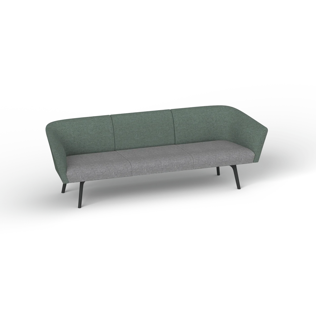 OL Willow Fabric Upholstered Reception Area Sofa with Arms
