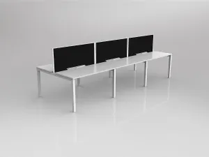 OL Axis 6 User Double Sided Workstation with Screen - Splice Fabric thumbnail 7