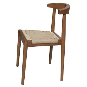 CT Arden Solid Oak Timber Dining Chair with Loom Seat thumbnail 6