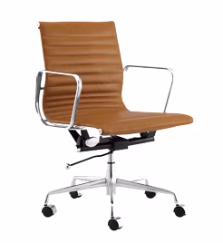 DD Berkeley Boardroom Chair in Chrome Base Tan Seat