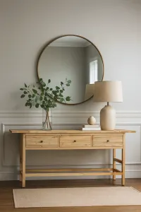 CR Sonoma Solid Timber 3 Drawer Console Table thumbnail 2