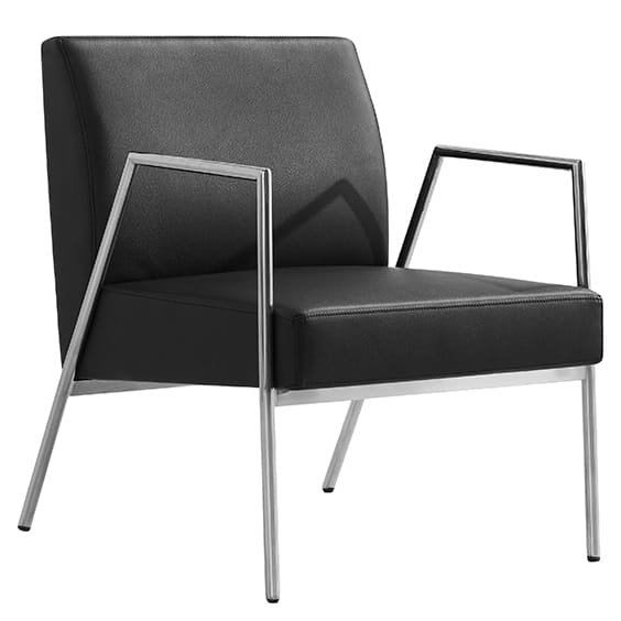 ST Rivet PU Leather Upholstered 1 Seater Lounge