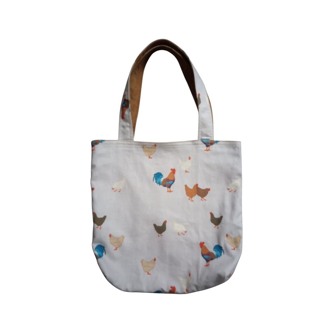 Miramara Designs - Heavyweight linen corduroy reversible tote