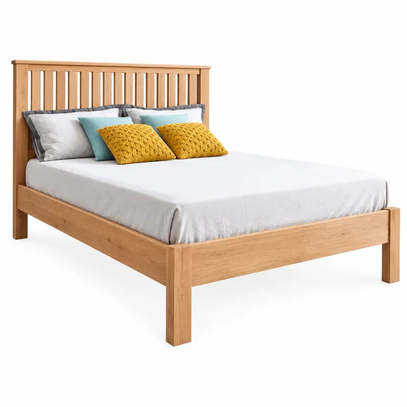 MD Moni Federation Solid Timber Bed in Natural Finish