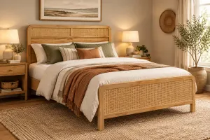 MD Metz Solid Timber with Rattan Bed thumbnail 2