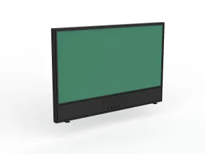 OL Studio Screen with Ducting for Agile Shared Desk – Breath Fabric with Black Frame thumbnail 9