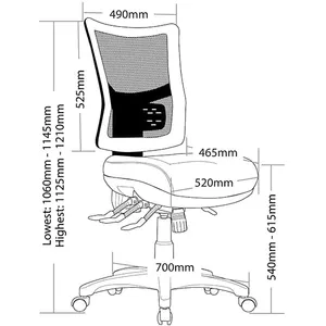 ST Brent Mesh Back Task Chair thumbnail 2