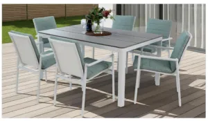 VI Astra Aluminium Frame Polystone Top Outdoor Dining Table thumbnail 4
