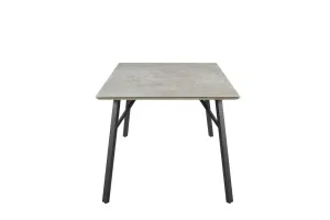 VI Primo Marble Look MDF Top Metal Leg Dining Table thumbnail 3