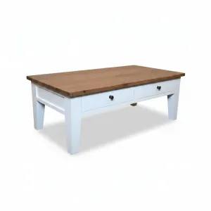 MF Lucia Oak Timber 2 Drawer 2 Way Coffee Table thumbnail 4