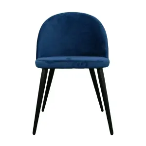VI Channon Fabric Upholstered Metal Leg Dining Chair thumbnail 1