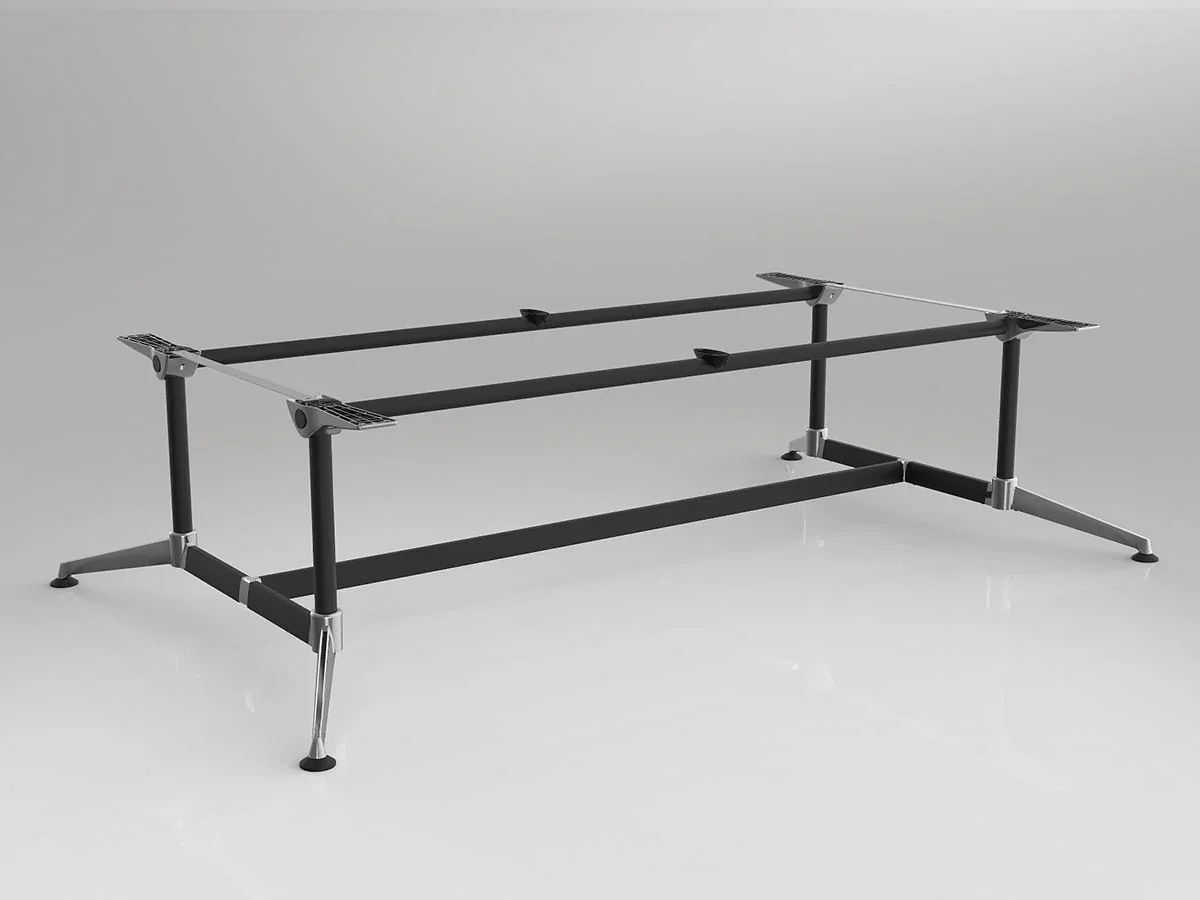 OL Modulus Twin Post Single Span Meeting Table Frame