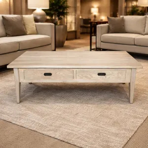 MF Hampton Solid Timber 2 Drawer Coffee Table thumbnail 2