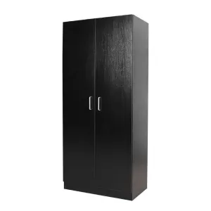 HE Randwick 2 Door 5 Shelves Wardrobe with Hanging Rail thumbnail 1