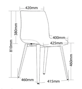 ST Pod Fabric White Shell Black Base Hospitality Chair thumbnail 3